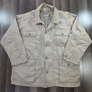 Woolrich Lightweight Chore/Barn Coat w/Flap Pockets, Button Closure, Patina. 2XL